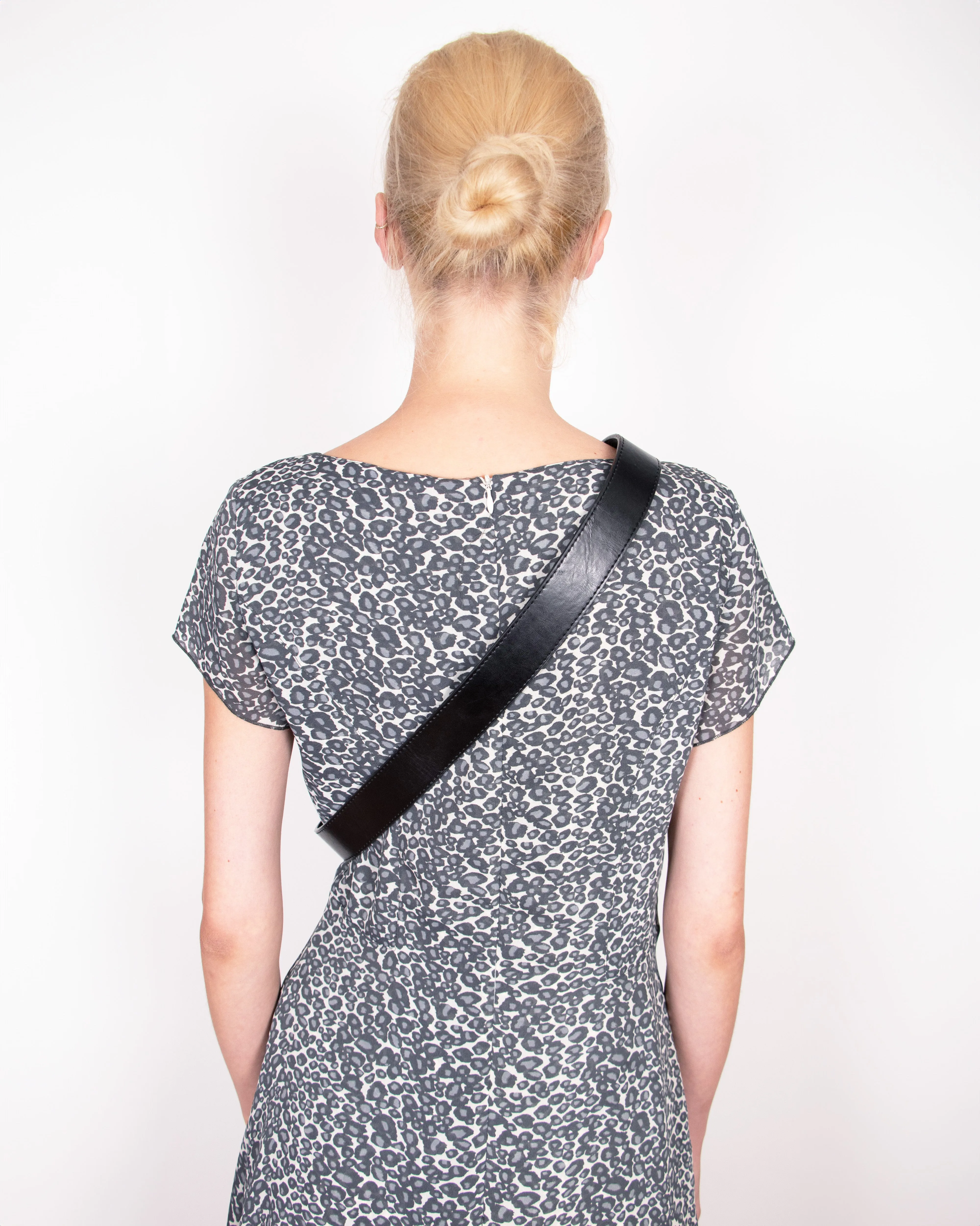 1990s Claude Montana Leopard Print Maxi Dress L