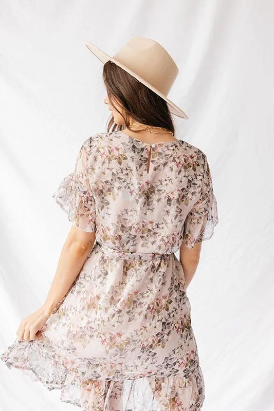 Blooming Floral Ruffled Mini Dress