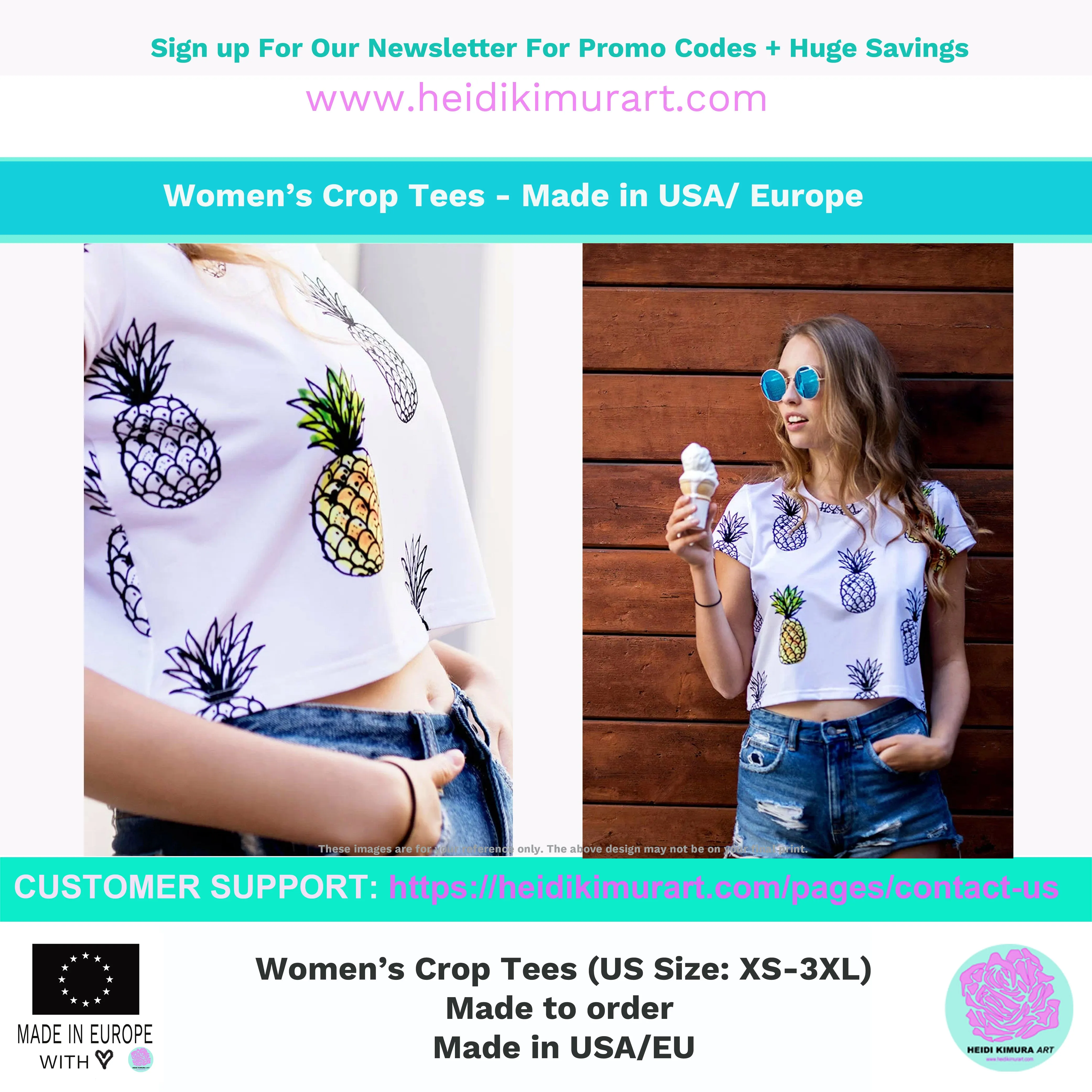 Brown Leopard Print Crop Tee, Animal Print Cropped Women's T-Shirt-Made in USA/EU