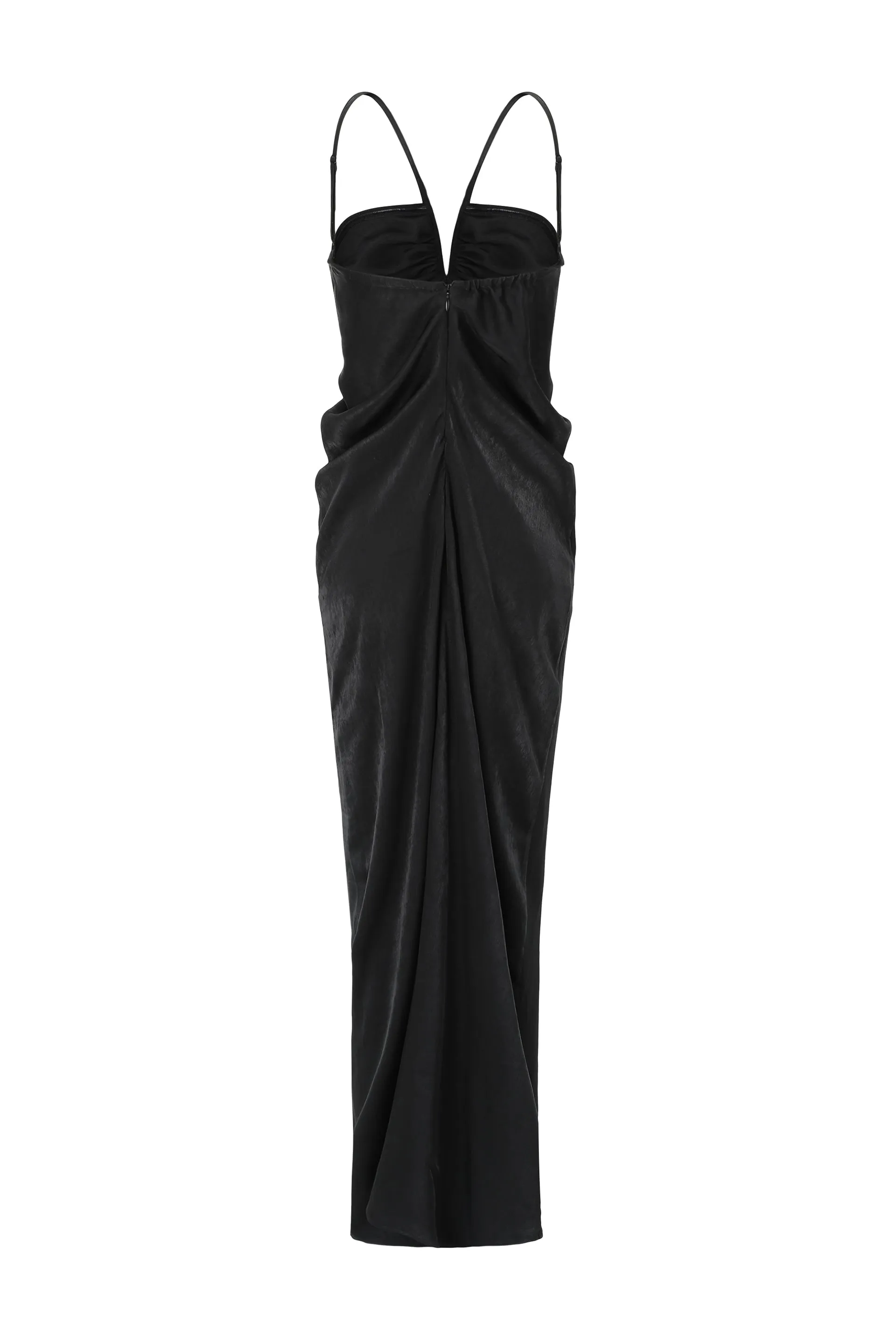 Chiffon Panel Drape Dress