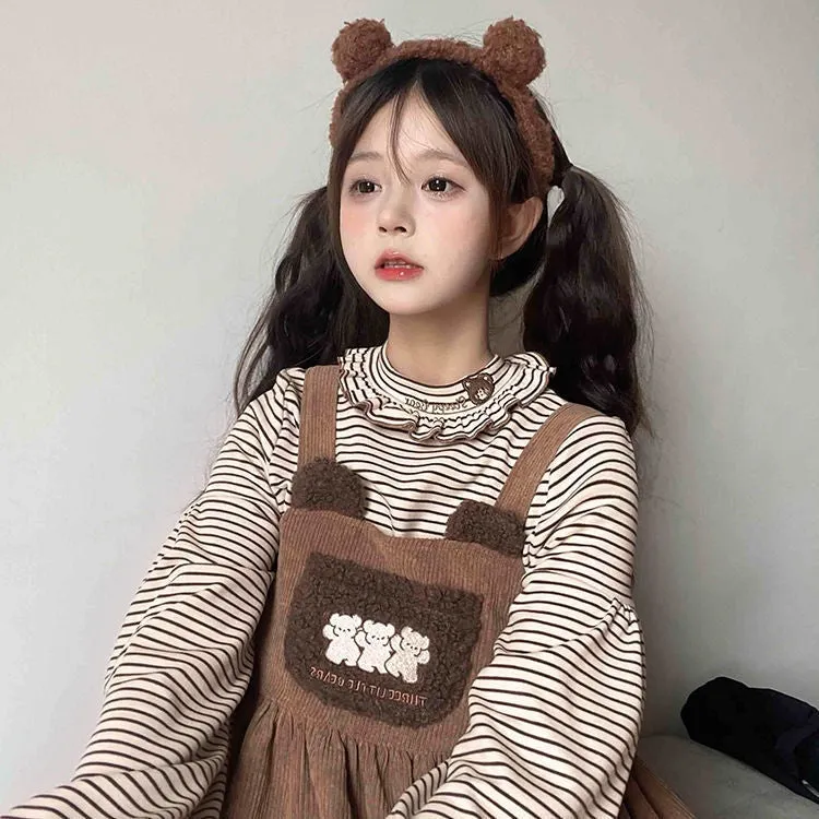 Corduroy Teddy Overall Dress