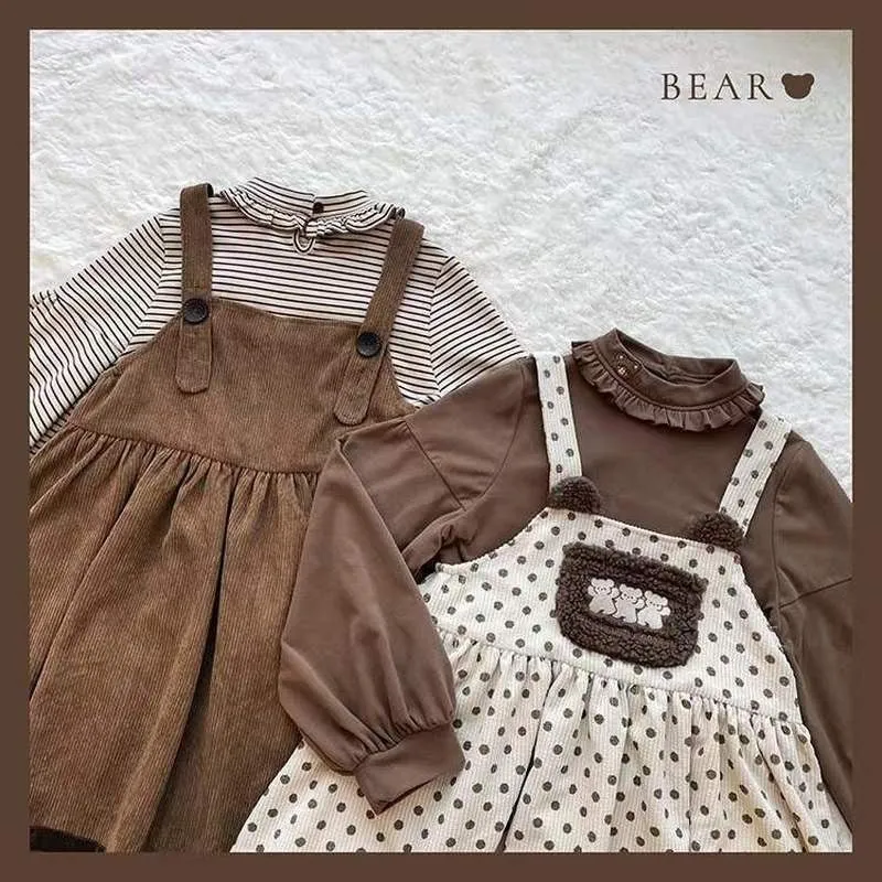 Corduroy Teddy Overall Dress