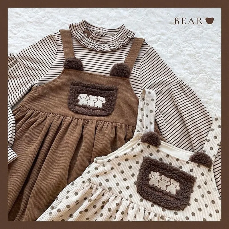 Corduroy Teddy Overall Dress