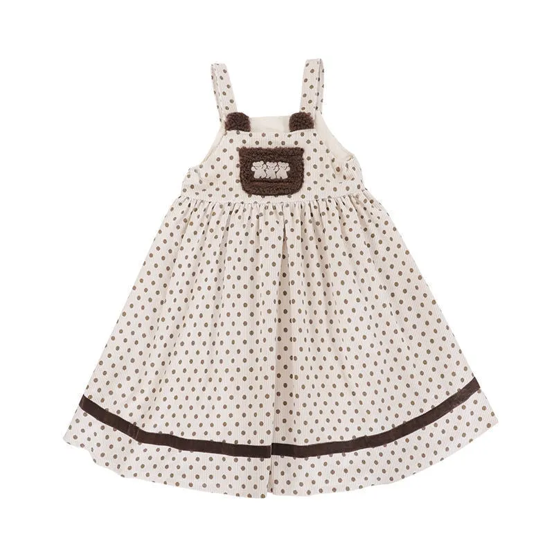 Corduroy Teddy Overall Dress