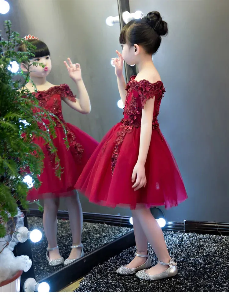 Flower Pattern Dress For Girls