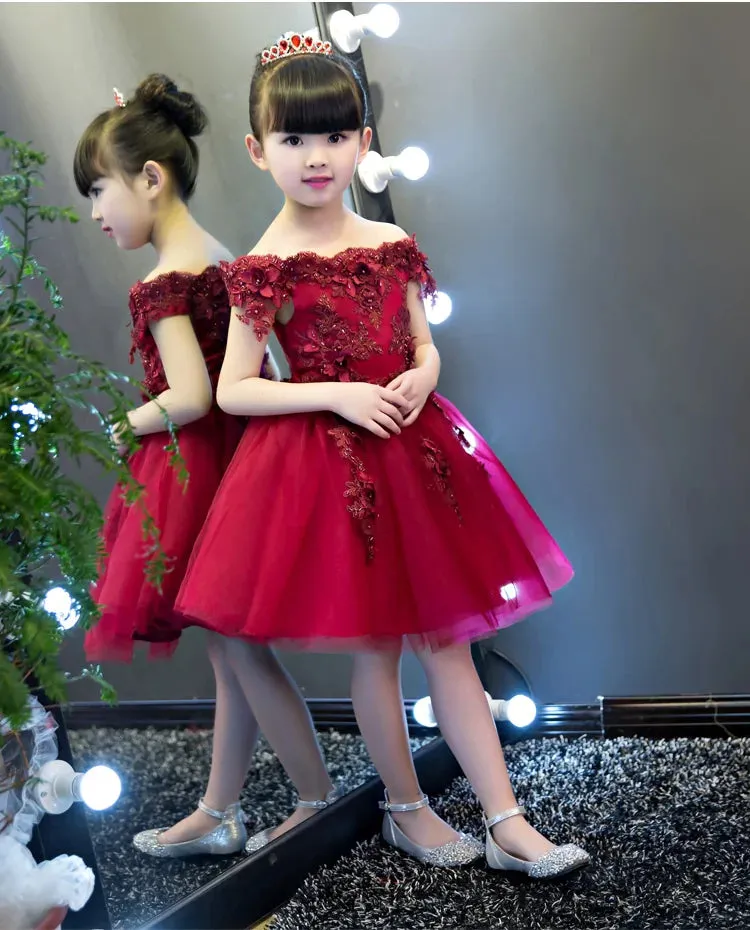 Flower Pattern Dress For Girls