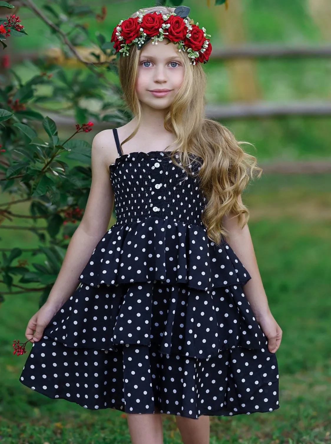 Girls Be Brave, Be Bold Polka Dot Dress