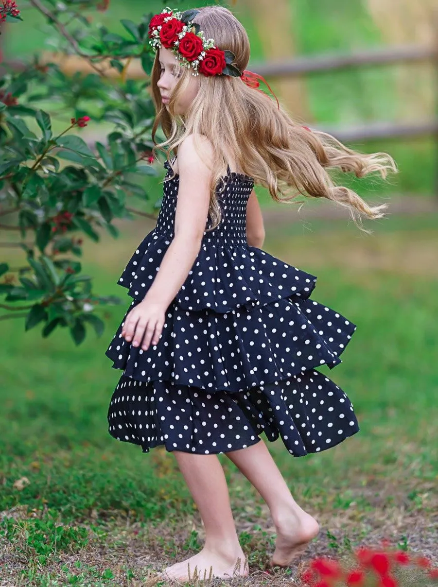 Girls Be Brave, Be Bold Polka Dot Dress