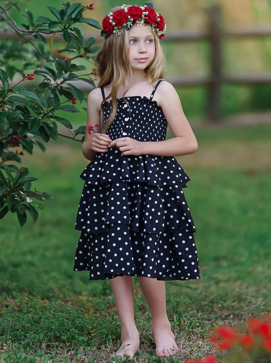 Girls Be Brave, Be Bold Polka Dot Dress