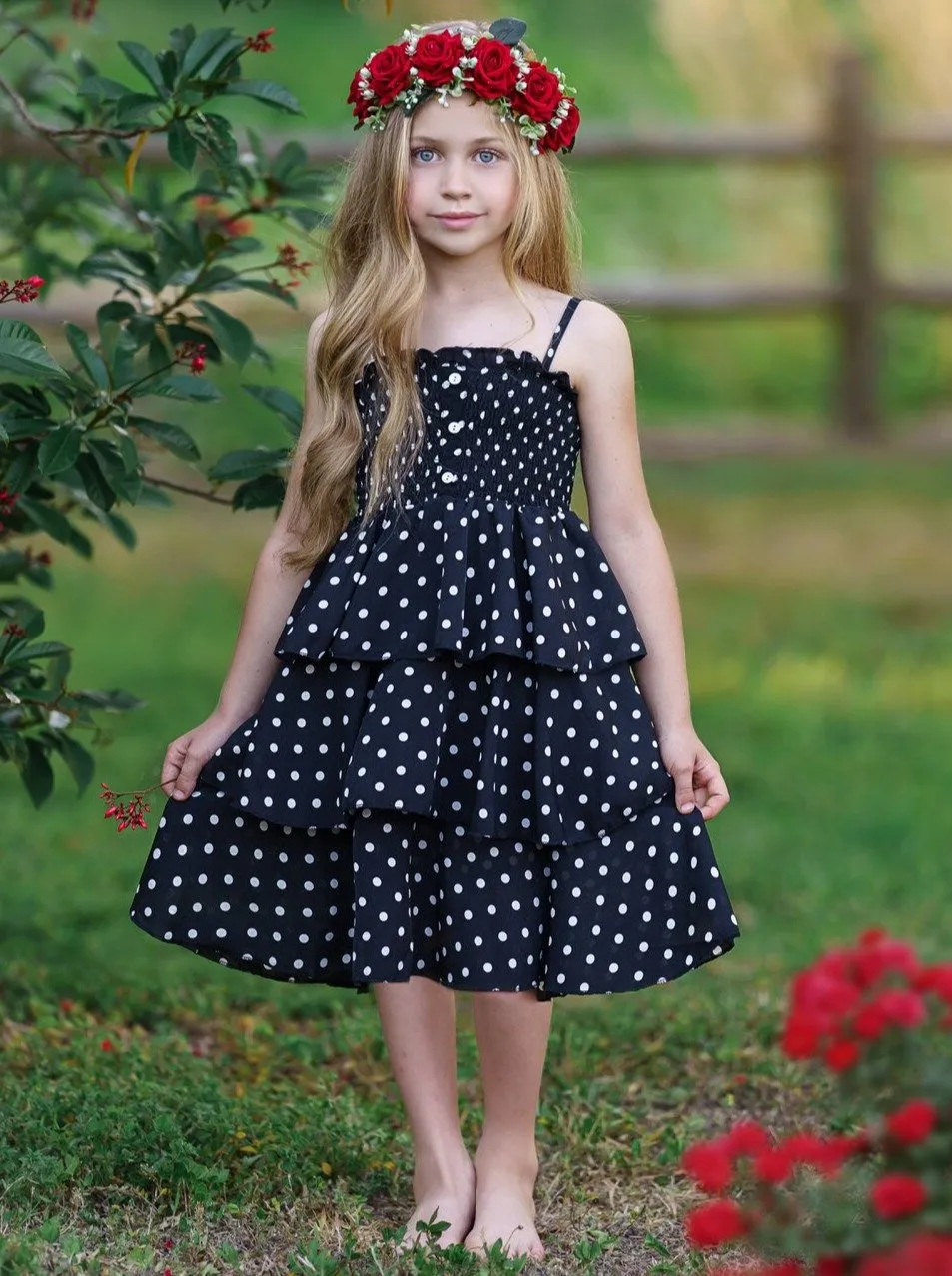 Girls Be Brave, Be Bold Polka Dot Dress