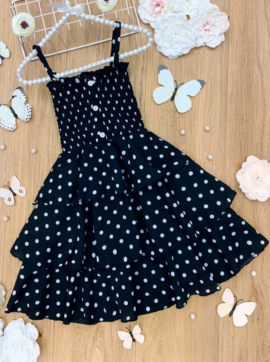 Girls Be Brave, Be Bold Polka Dot Dress