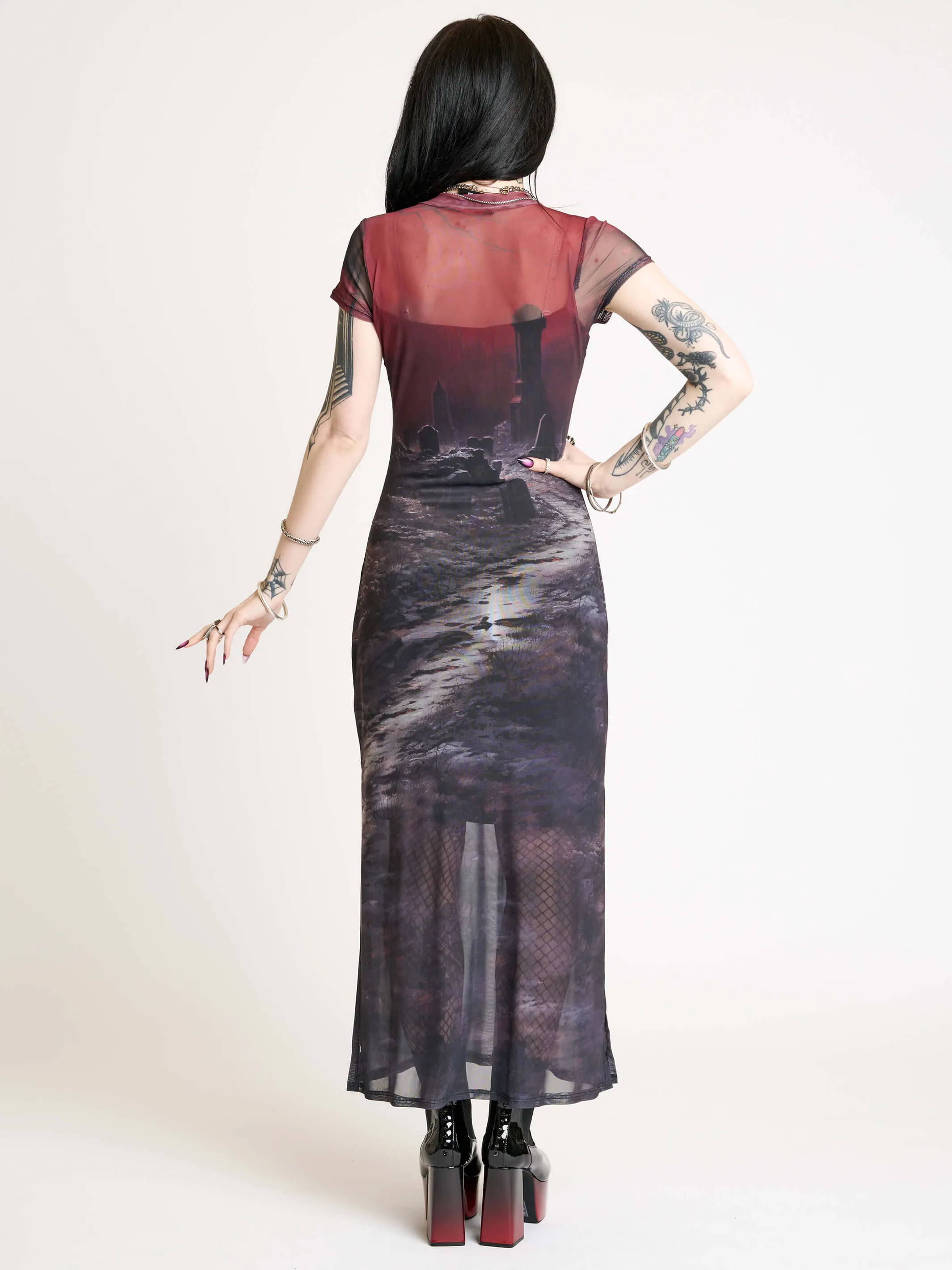 Graveyard Mesh Dress