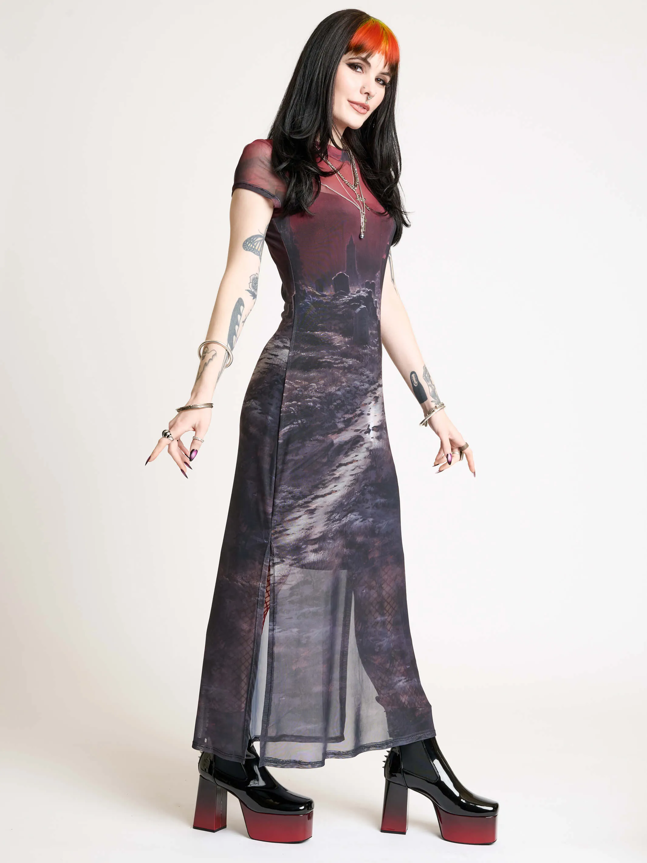 Graveyard Mesh Dress