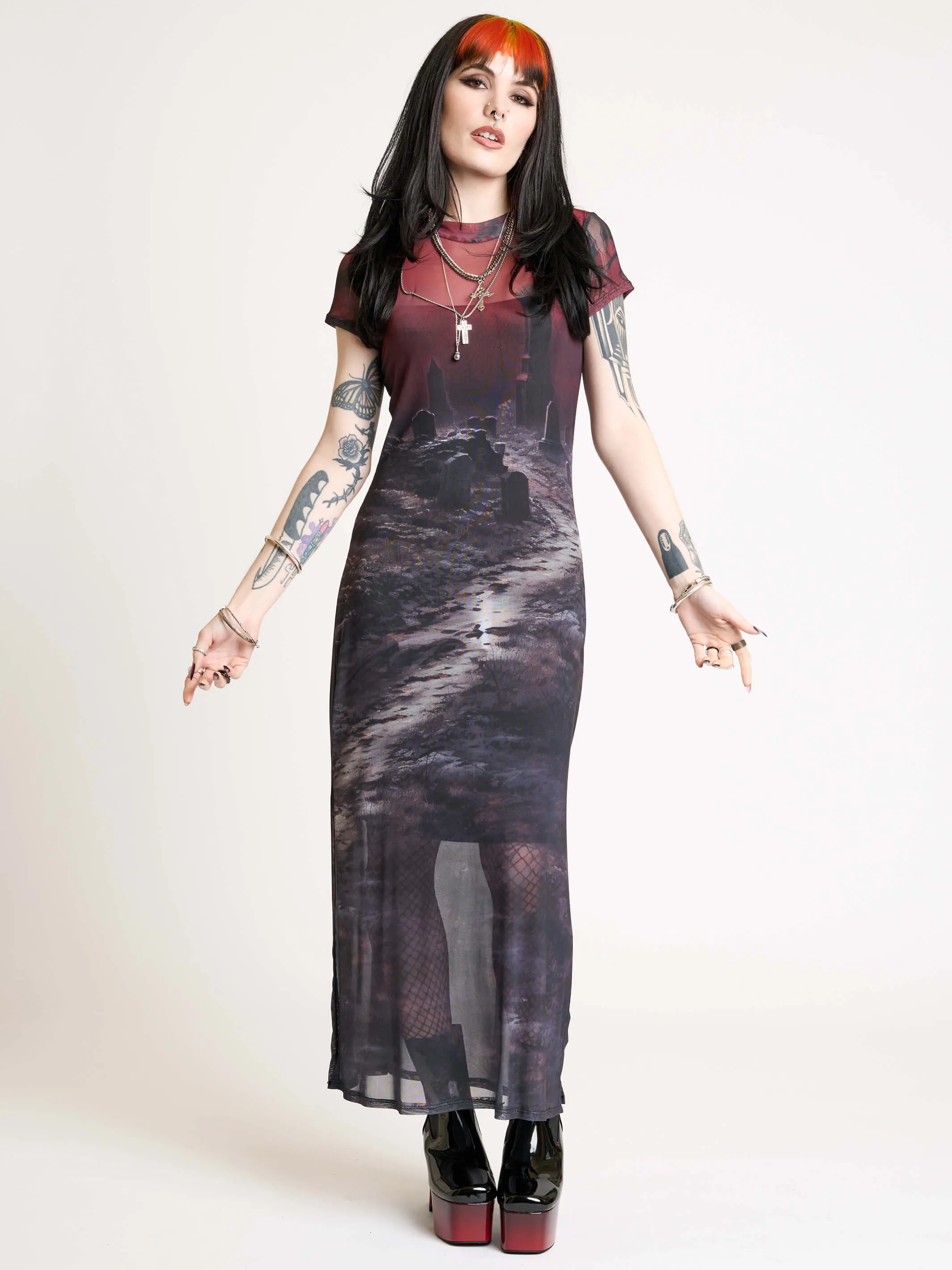 Graveyard Mesh Dress