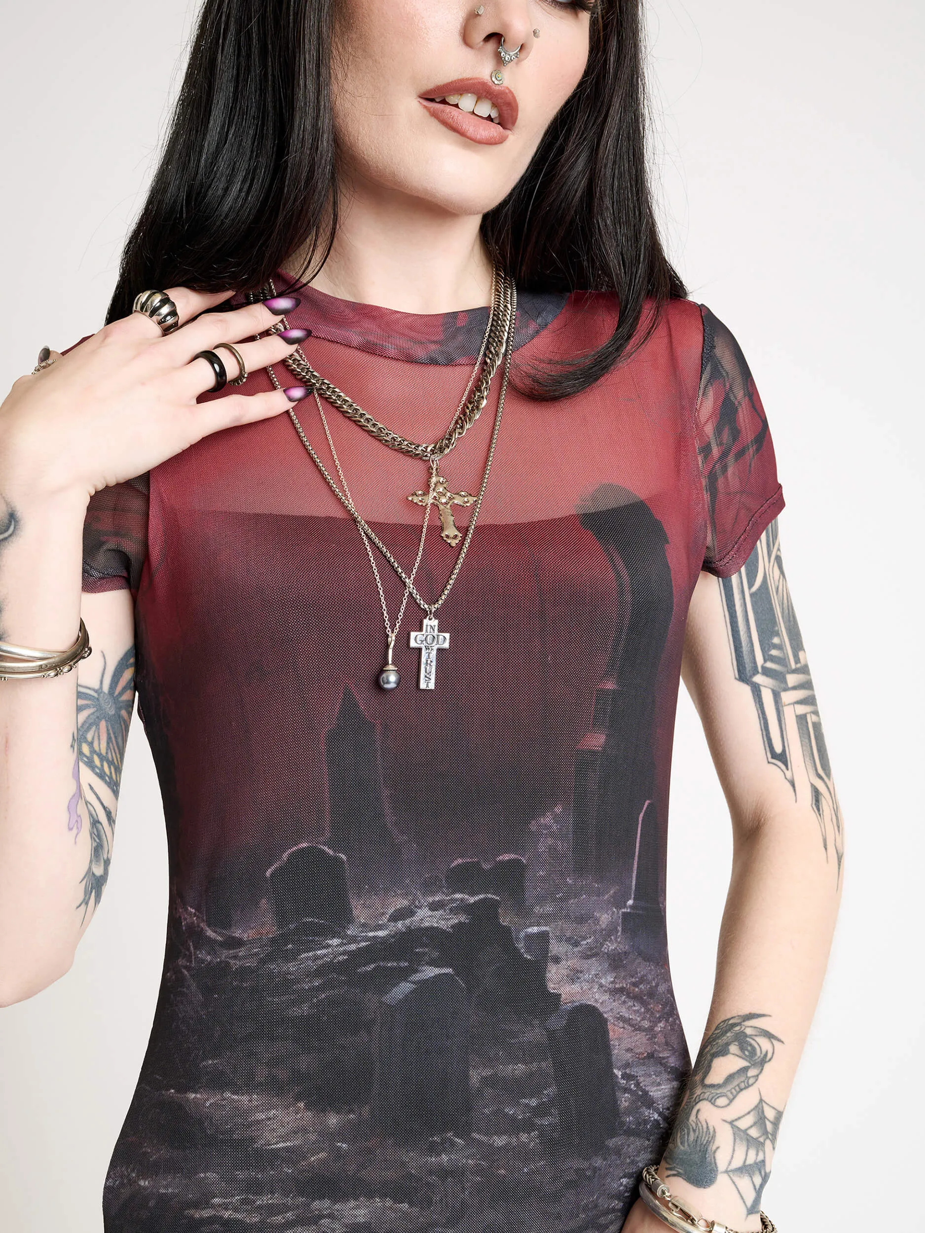 Graveyard Mesh Dress