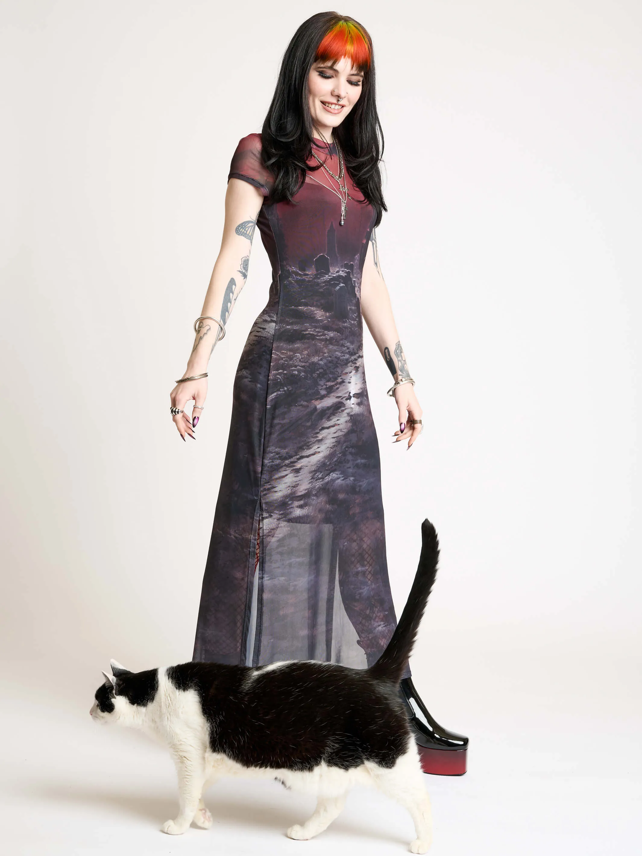 Graveyard Mesh Dress