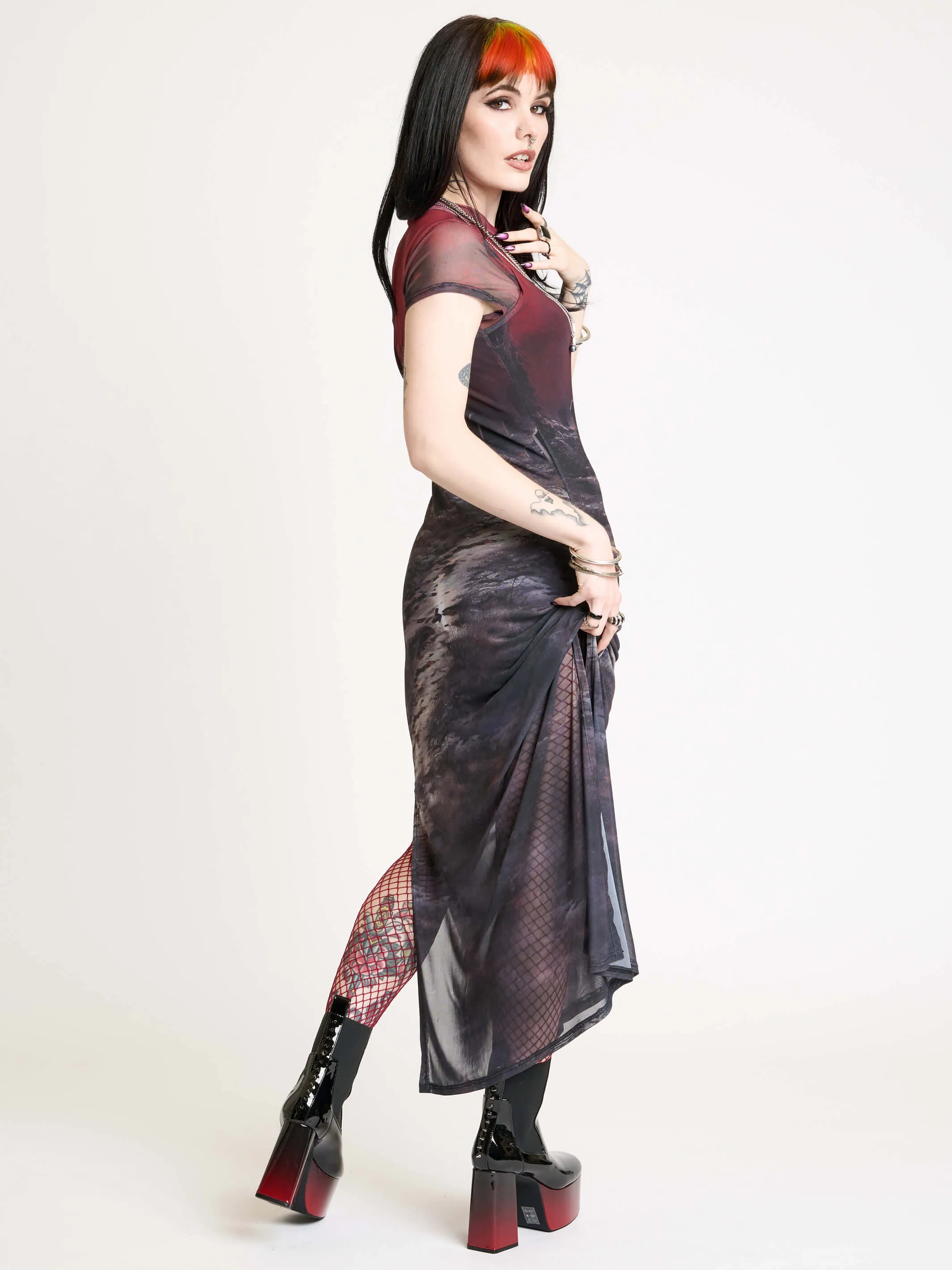 Graveyard Mesh Dress