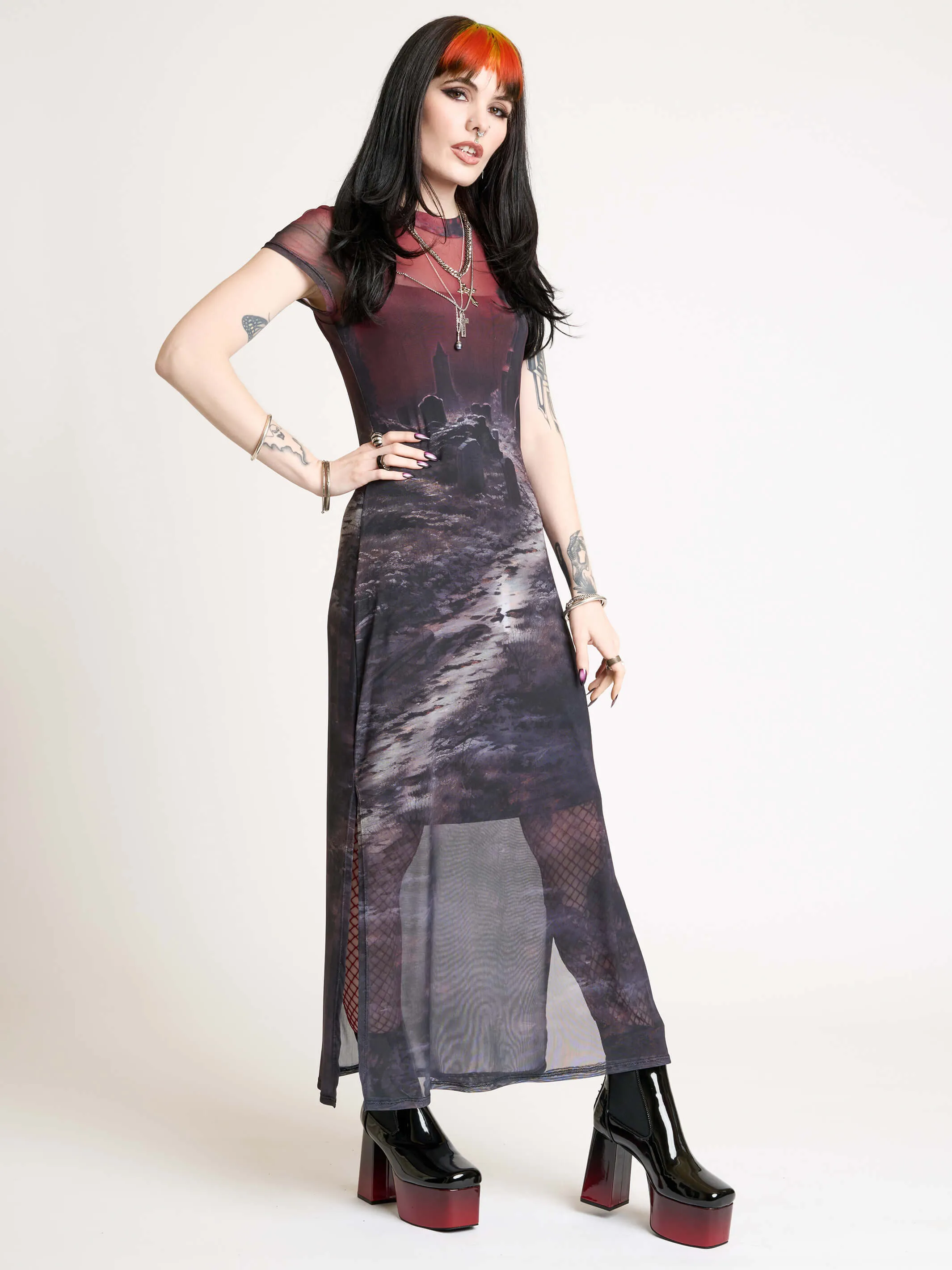Graveyard Mesh Dress
