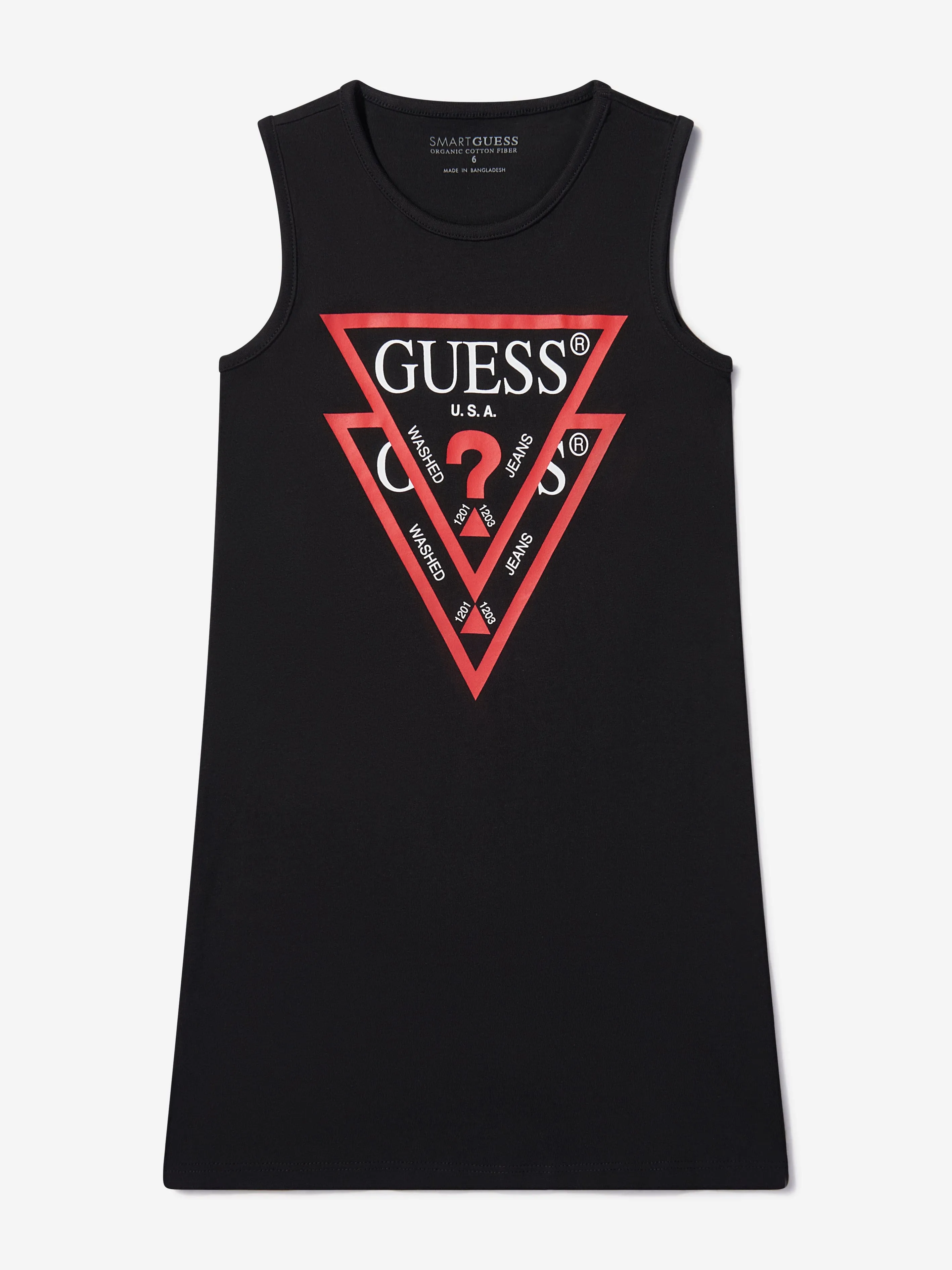Guess Girls Sleeveless Logo Dress
