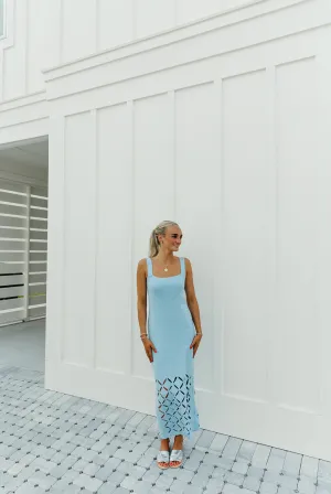 In The Sky Midi Dress - Sky