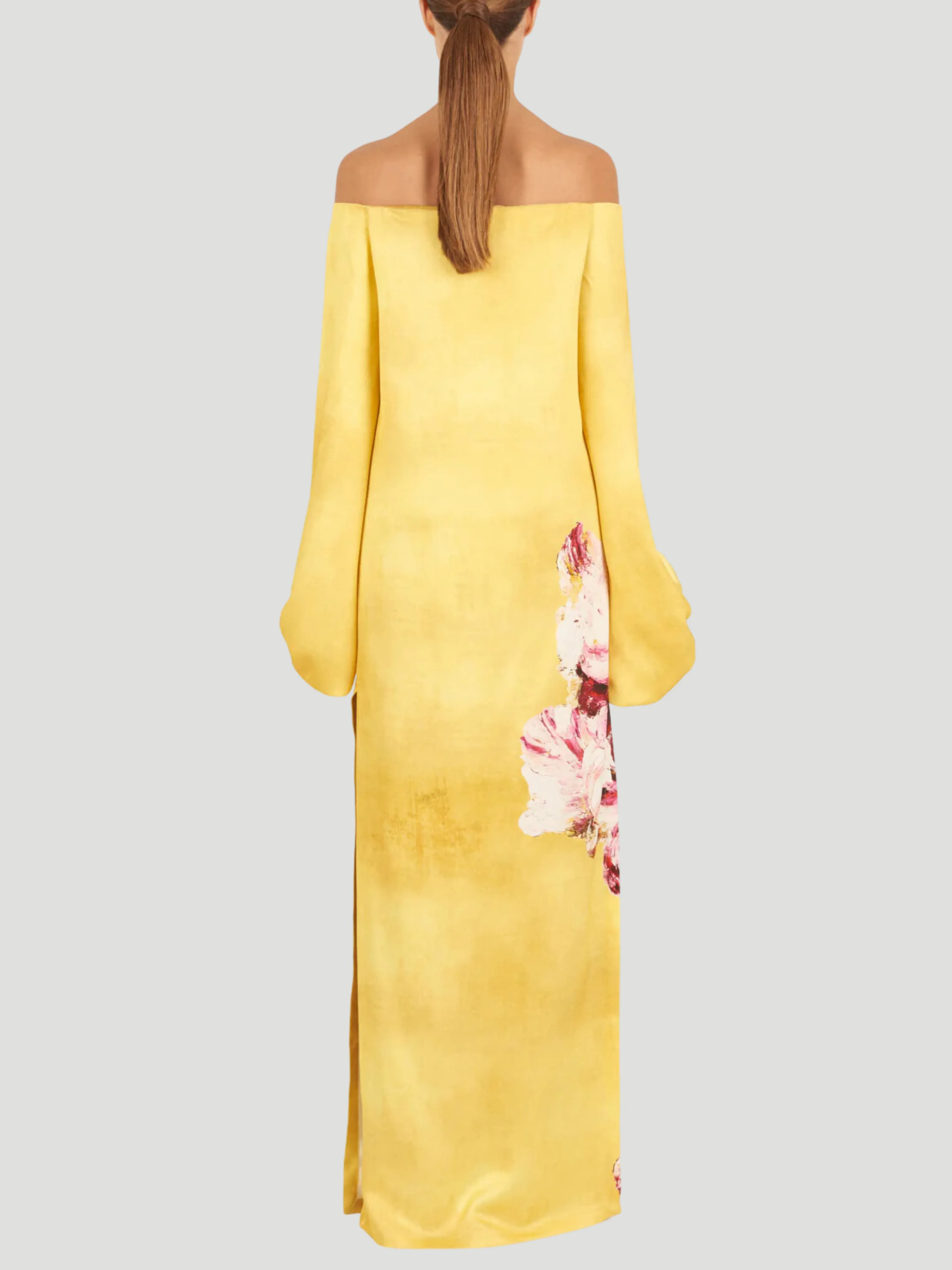 Lexi Tunic Canary Pink Flowers