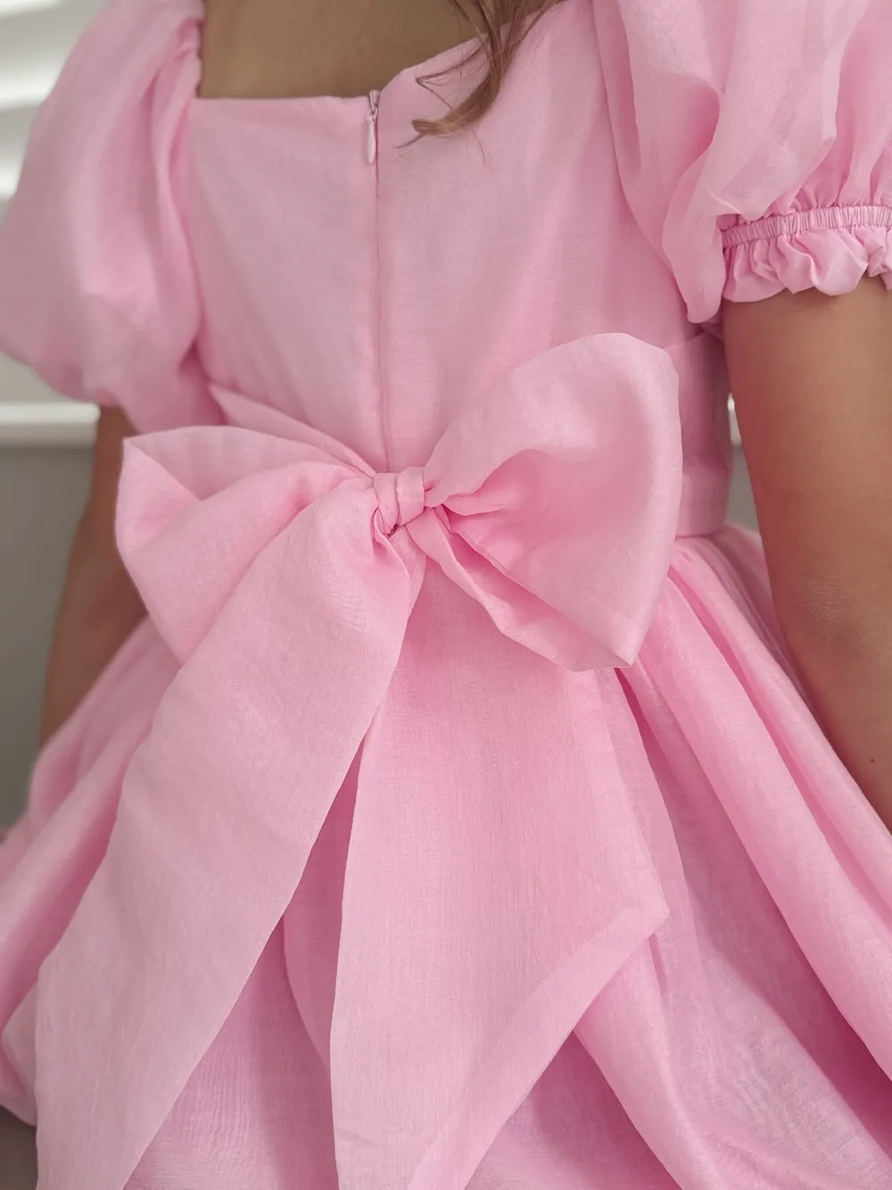 Lucy Girls Candy Pink Midi Dress