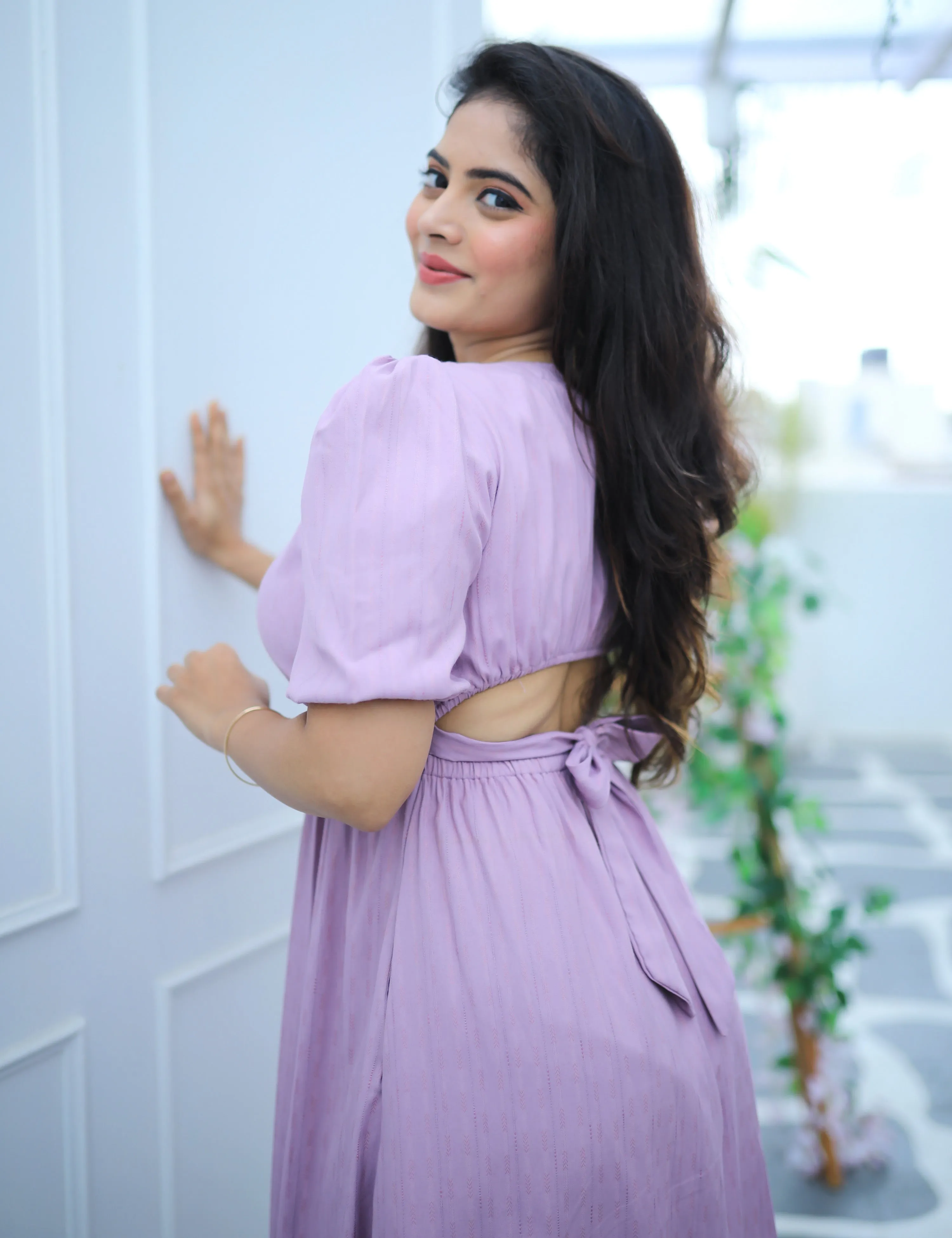 Mauve-Lous A-Line Dress