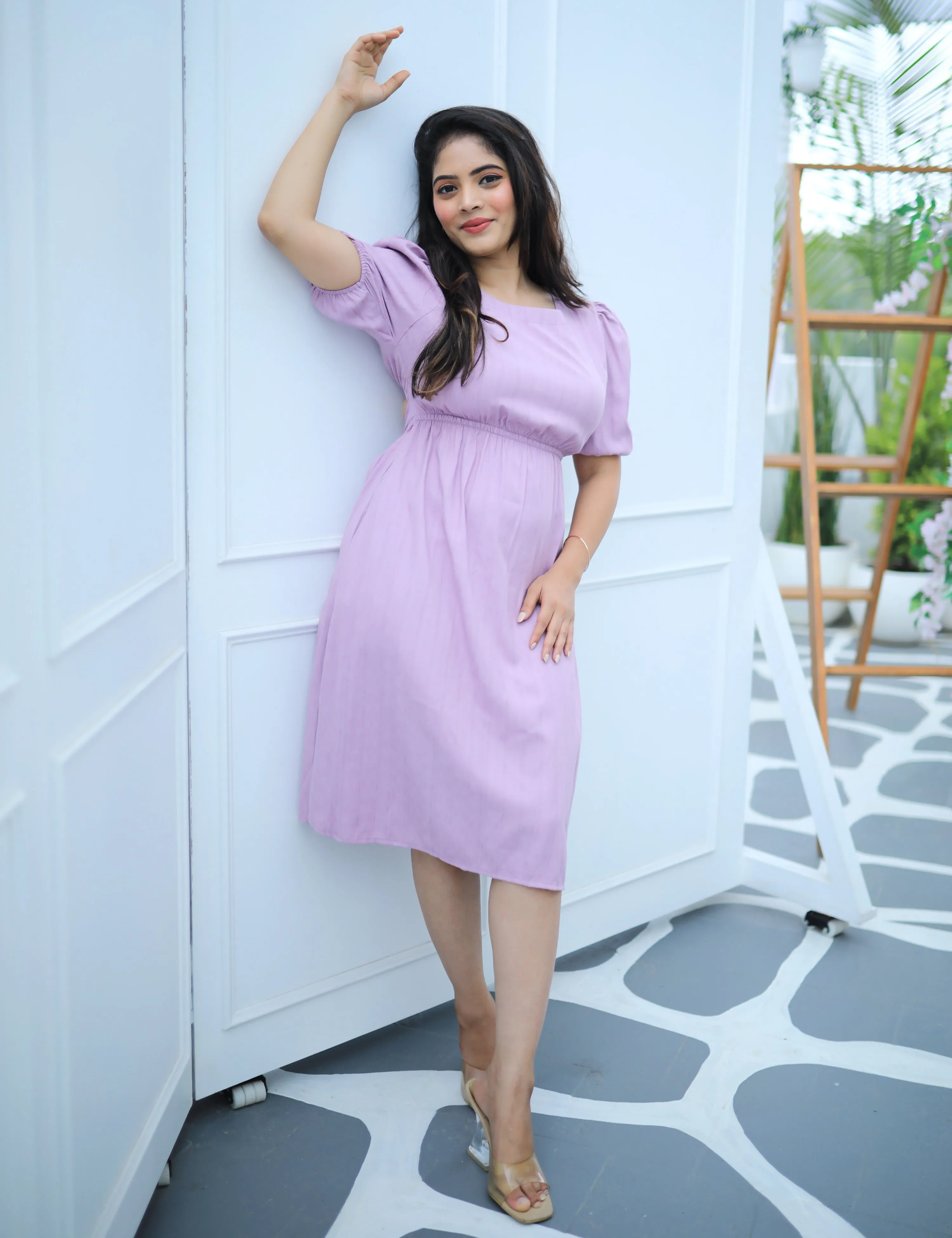 Mauve-Lous A-Line Dress
