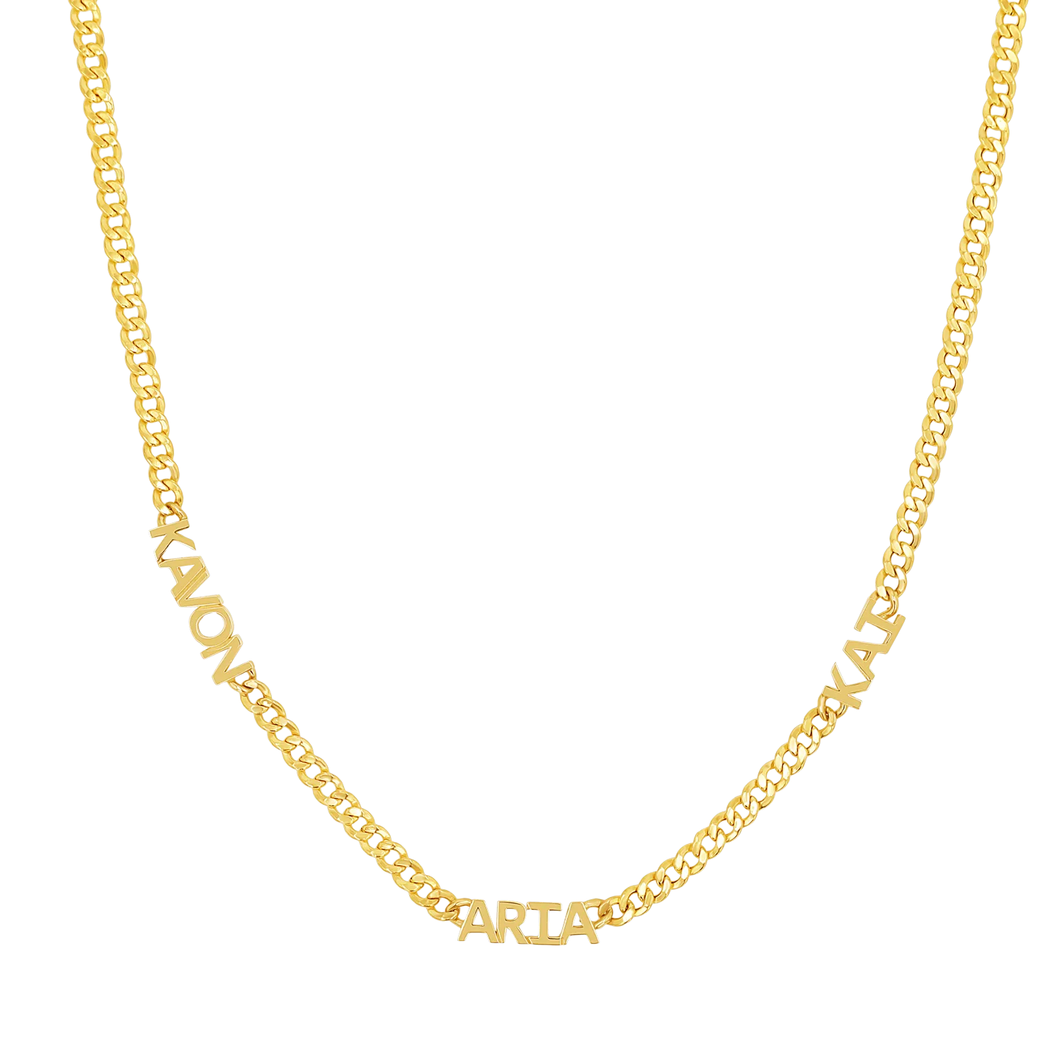 Mini Name Cuban Chain Necklace