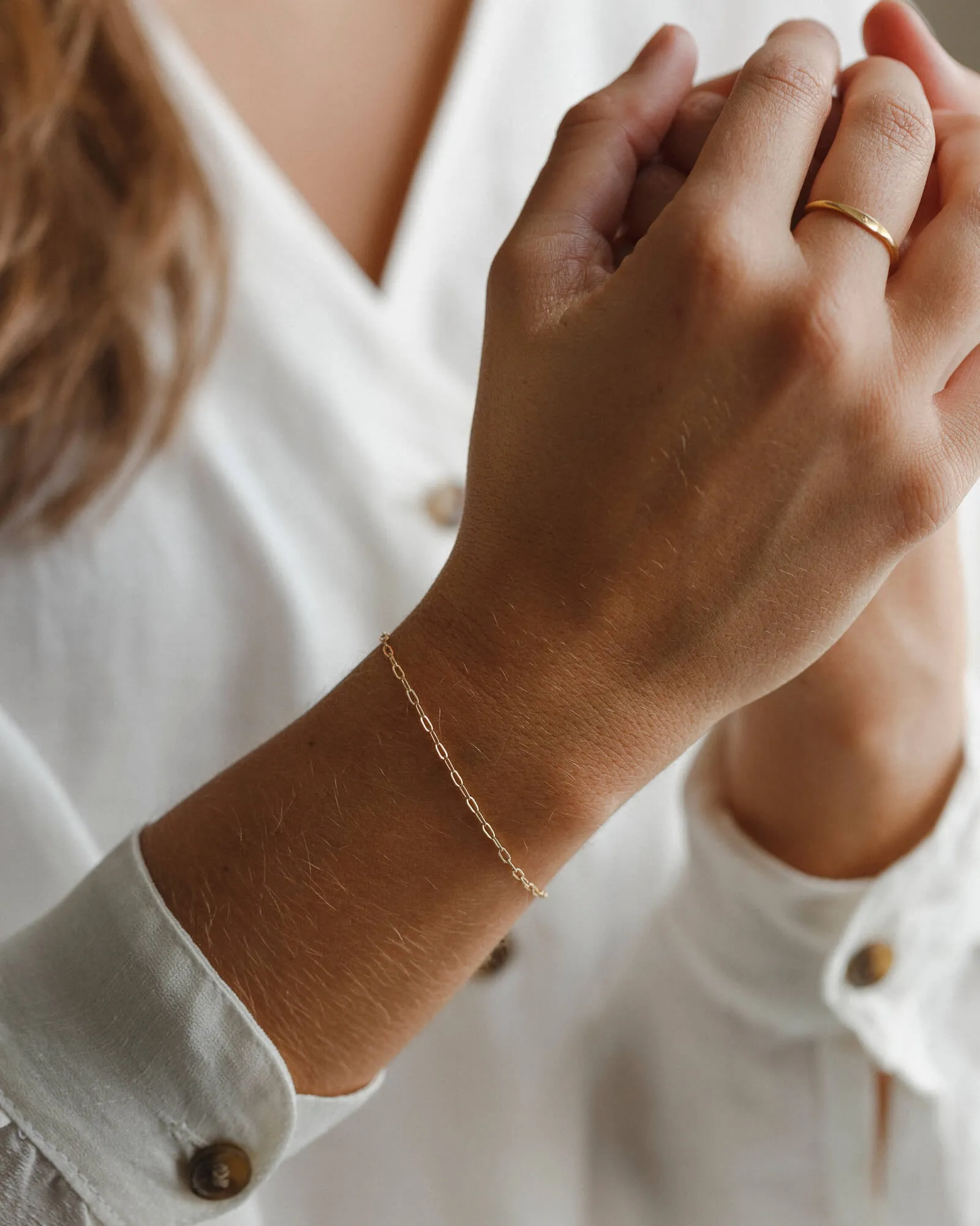 Mini Paperclip Chain Bracelet