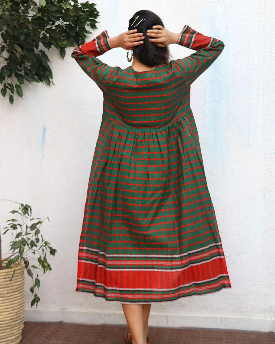 Nisha Gamcha Cotton Dress