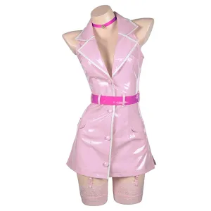 Pink Latex Nurse Cosplay