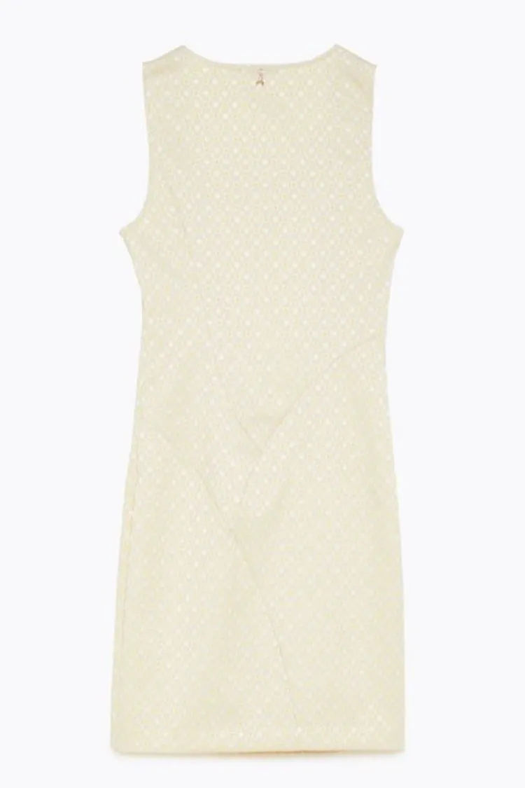 Round Neck Sheath Dress in Sand | FINAL SALE