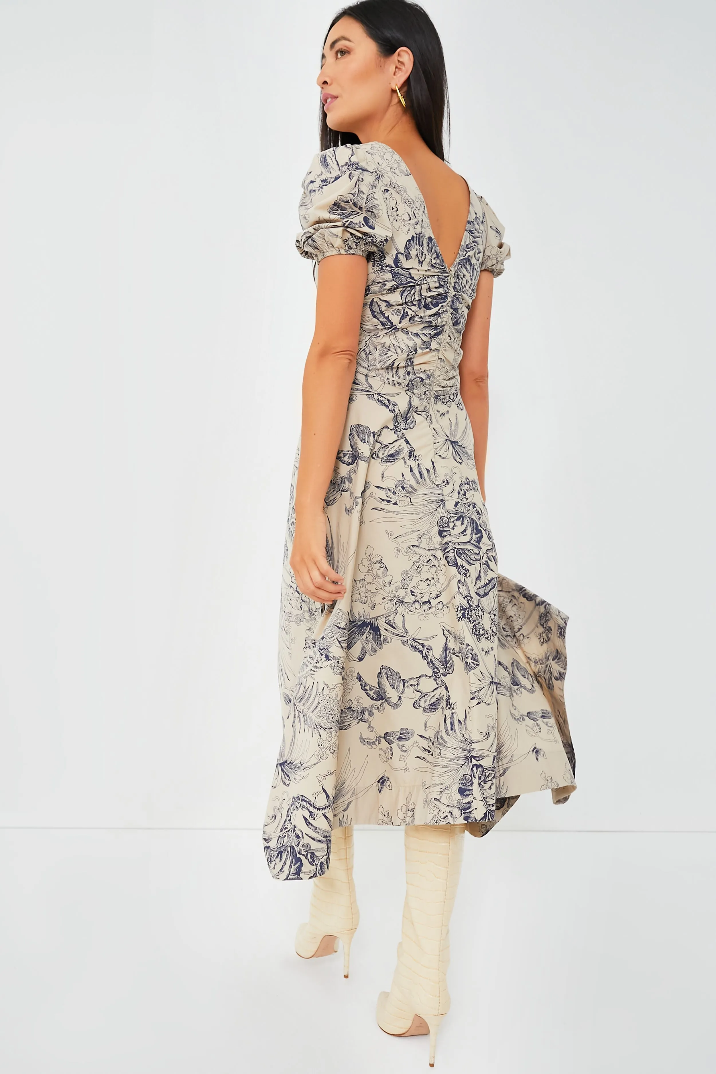 Yaffe Print Sydney Midi Dress