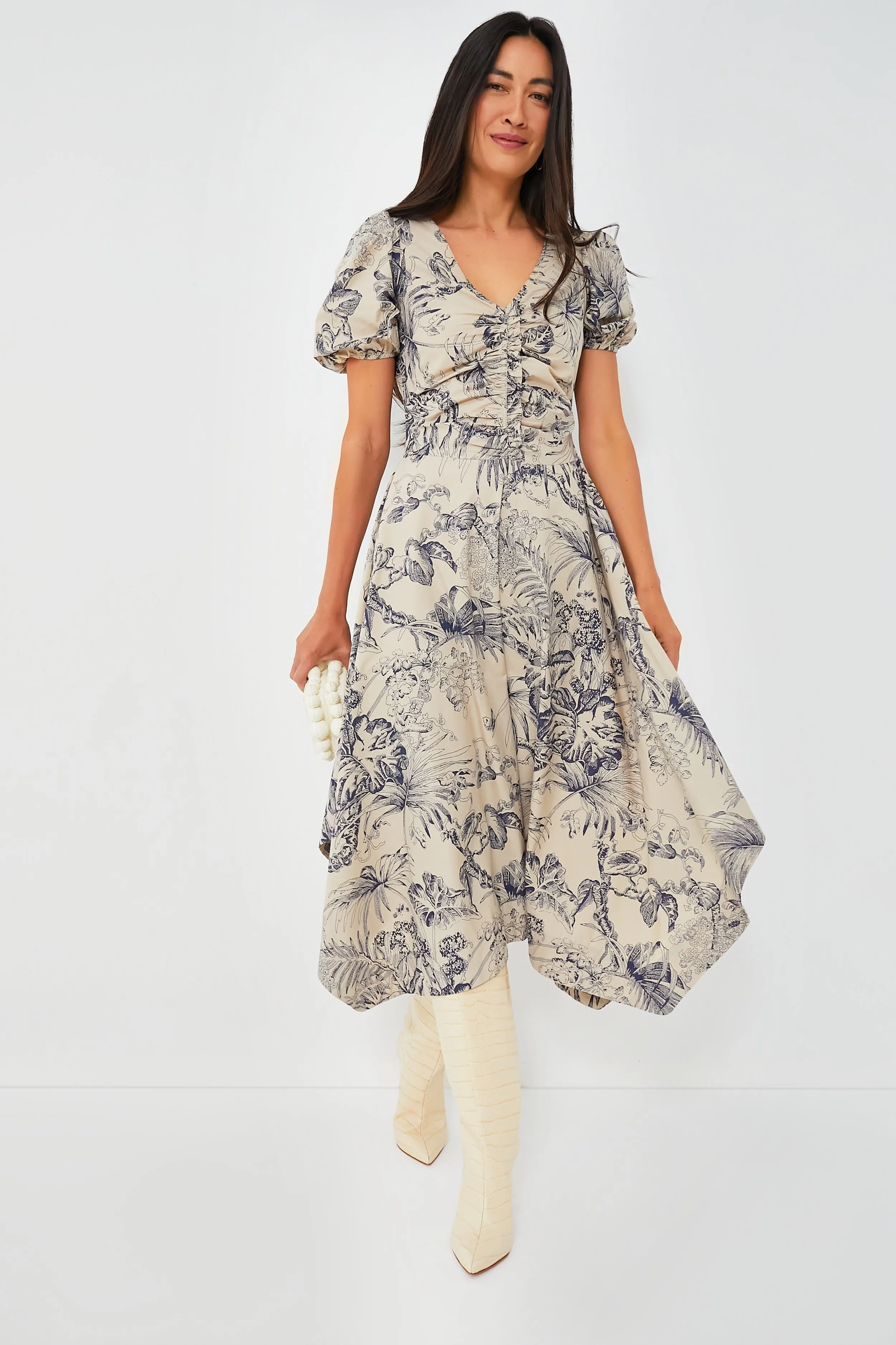 Yaffe Print Sydney Midi Dress