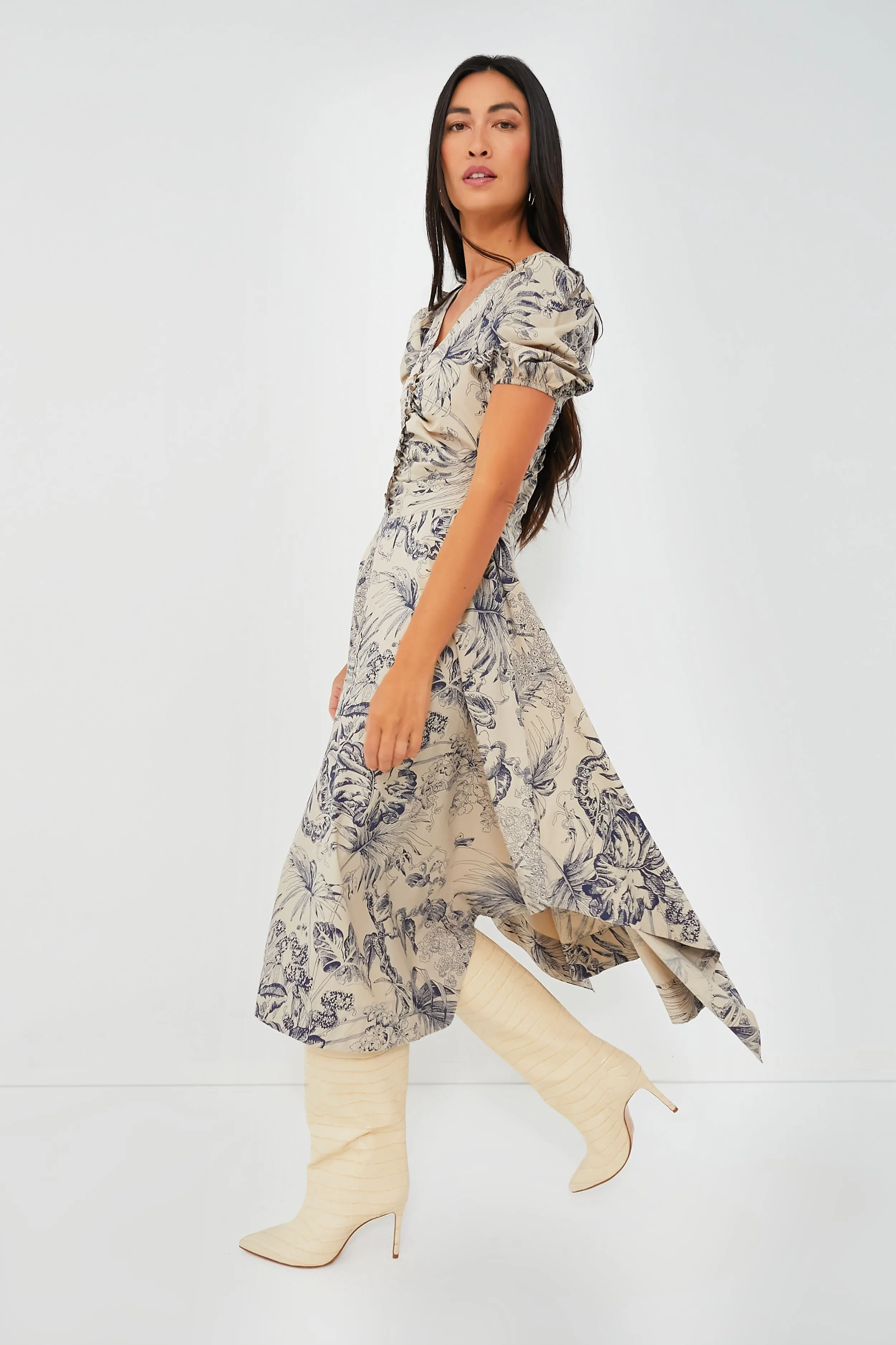 Yaffe Print Sydney Midi Dress