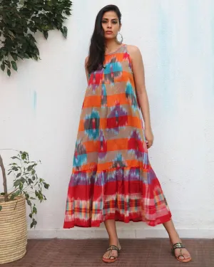 Zarqa Gamcha Cotton Dress