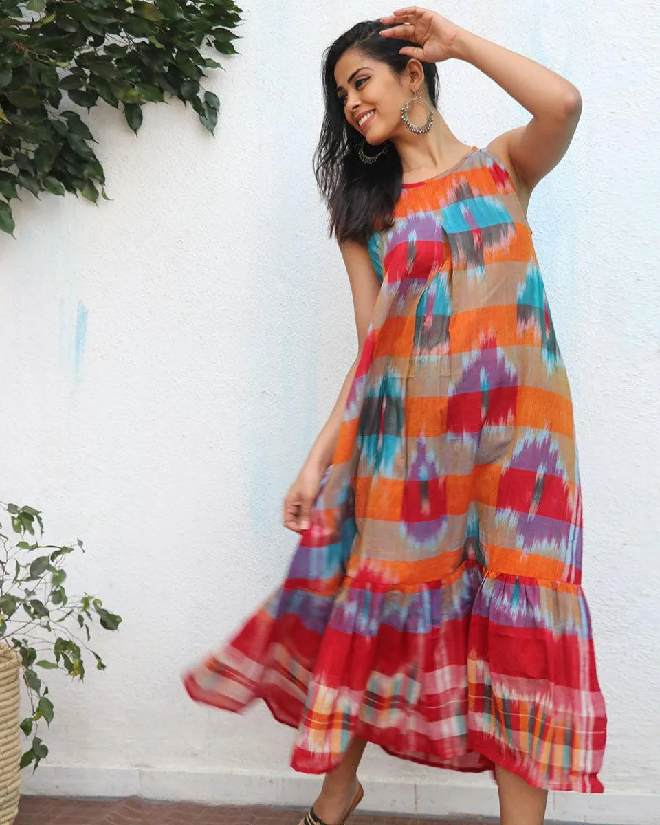 Zarqa Gamcha Cotton Dress