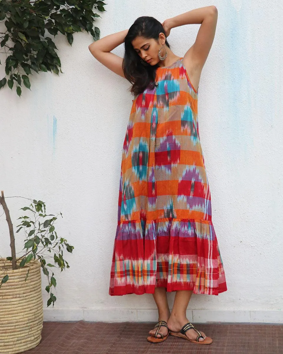 Zarqa Gamcha Cotton Dress