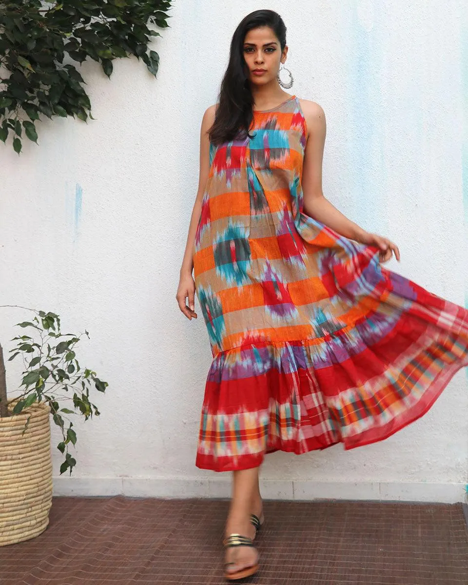 Zarqa Gamcha Cotton Dress